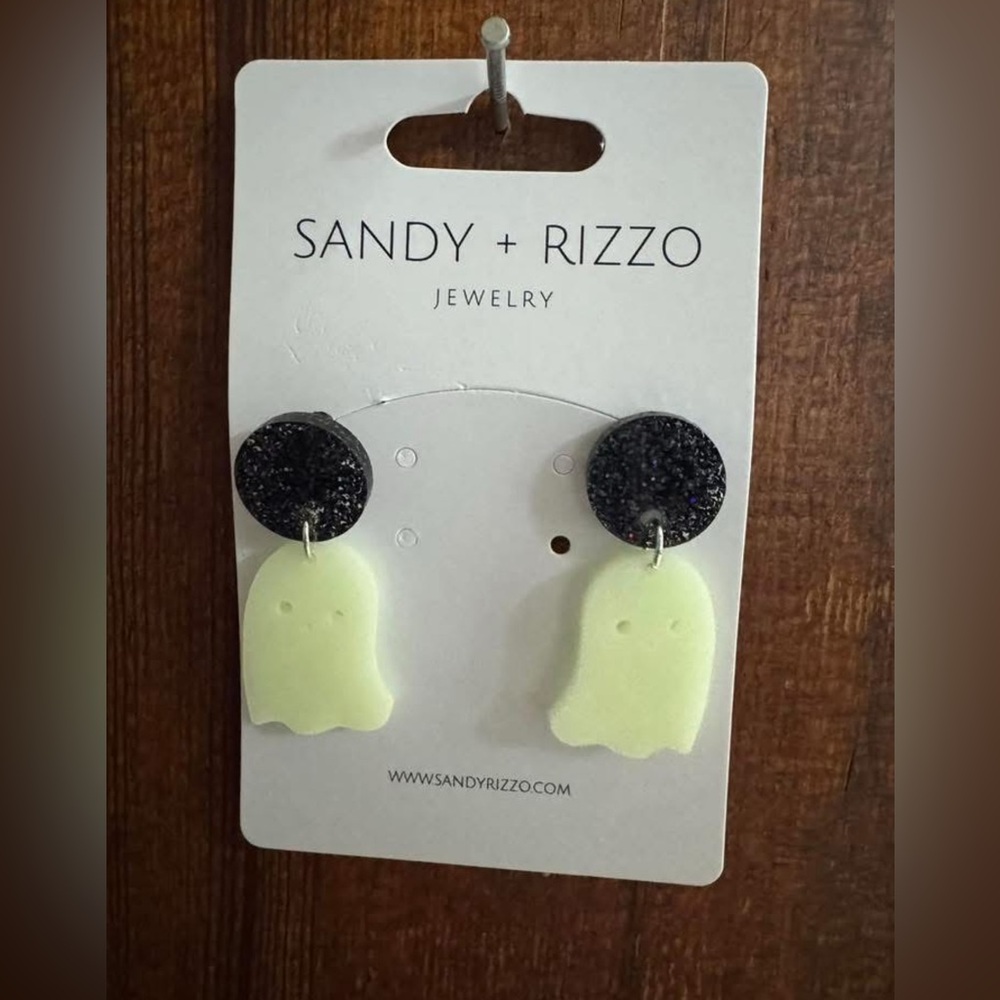 Sandy + Rizzo glow in the dark Ghost Earrings